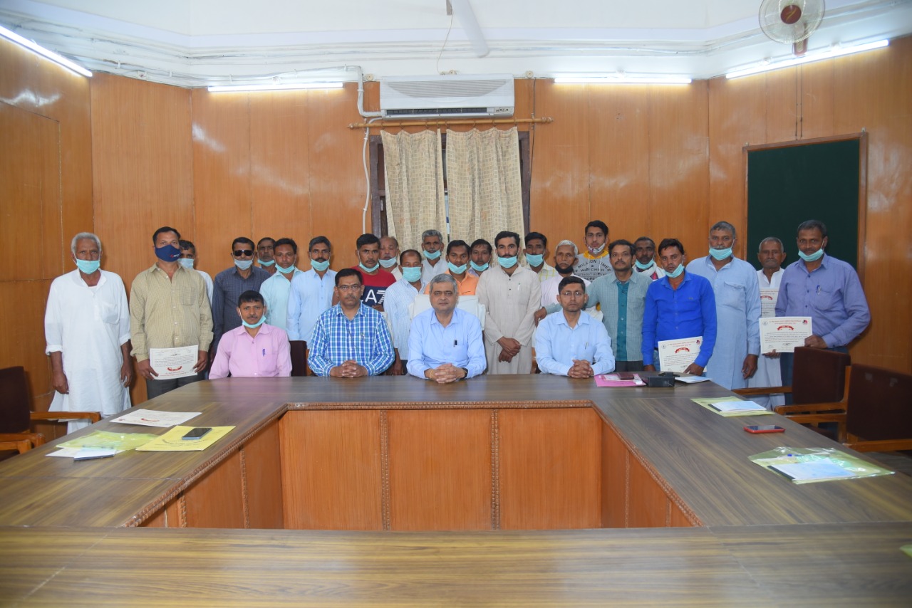 A two days training programme conducted by College of Veterinary Sciences & Animal Husbandry on 15-16 March 2021 for members of Farmers Club and Farmers Producers Organization associated with Jan Kalyan Sanstha, Merrut under Capacity Building for Adoption of Technology (CAT) – Exposure Visit Scheme of NABARD