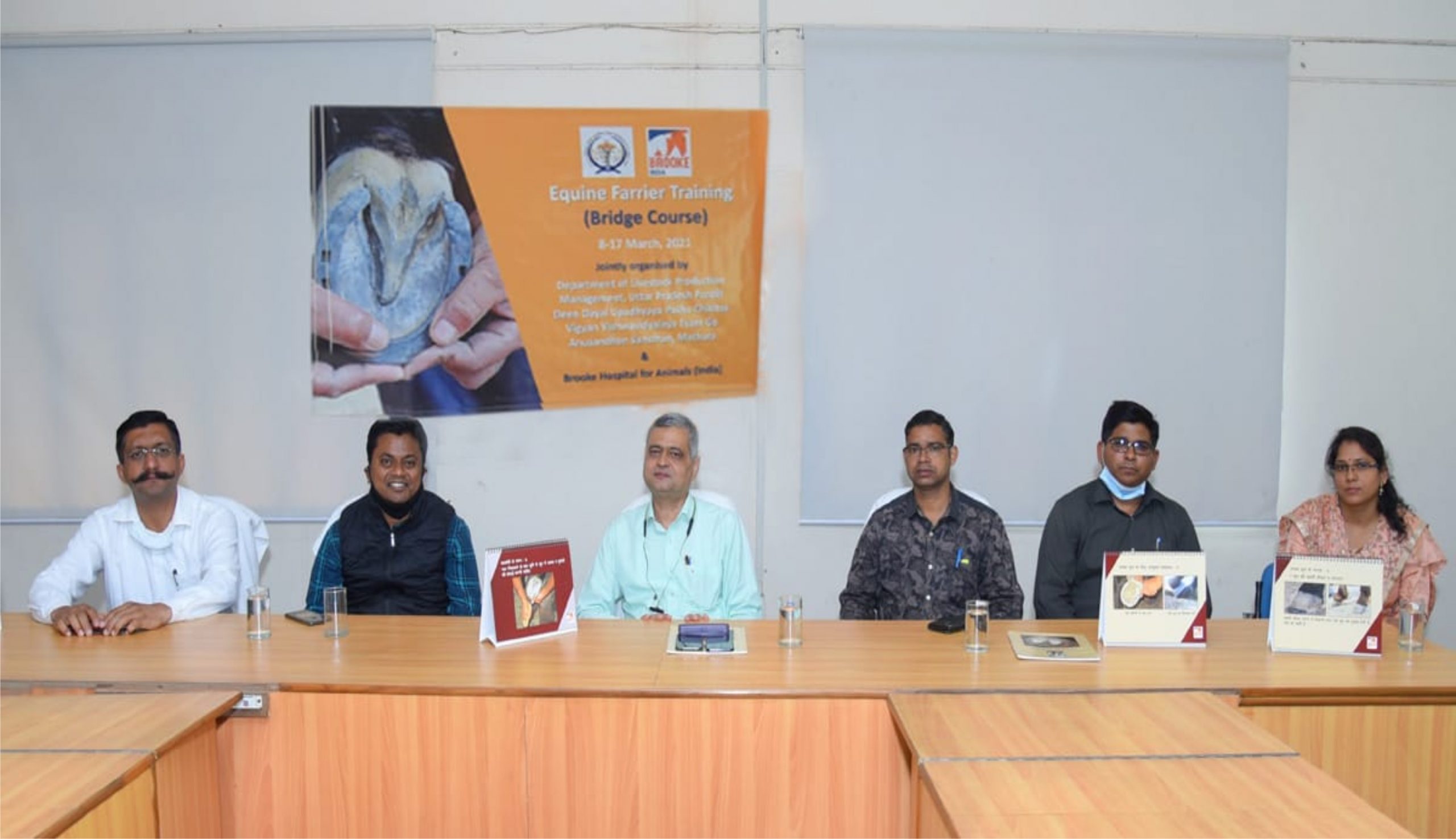 Today in the inaugural session of the 10 days training program of farriers in the Farriery School in department of LPM, College of Veterinary Science and AH, DUVASU, Mathura
