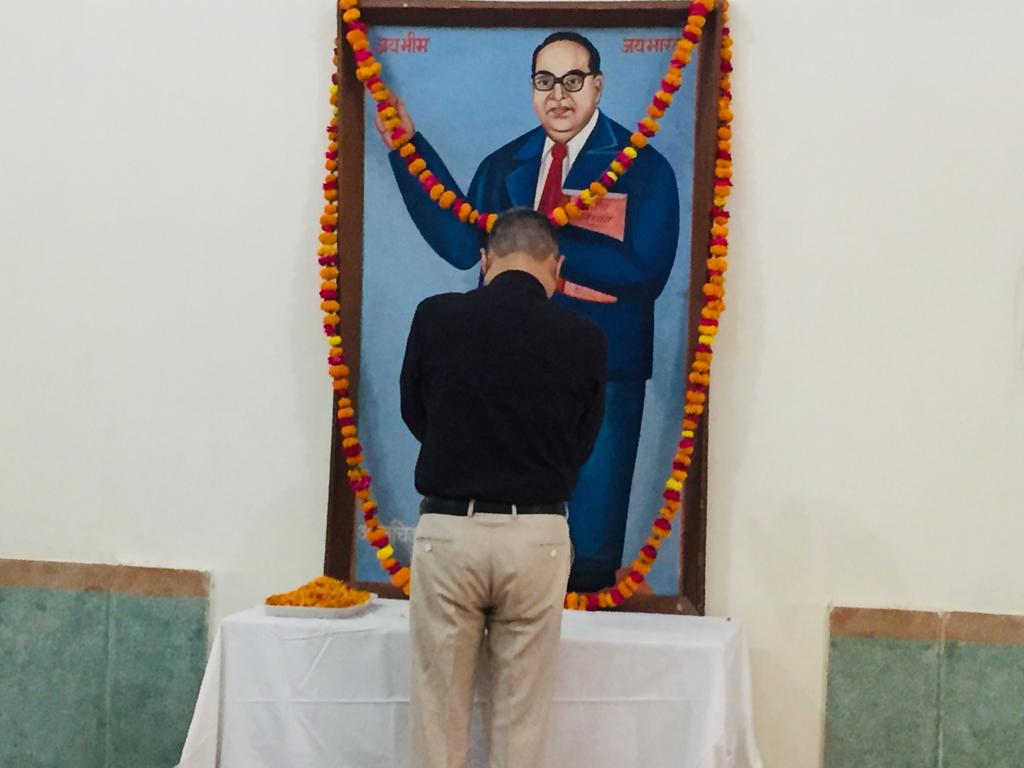 Celebration of Dr Bhimrao Ambedkar Jayanti at DUVASU, Mathura on 14.04.2021