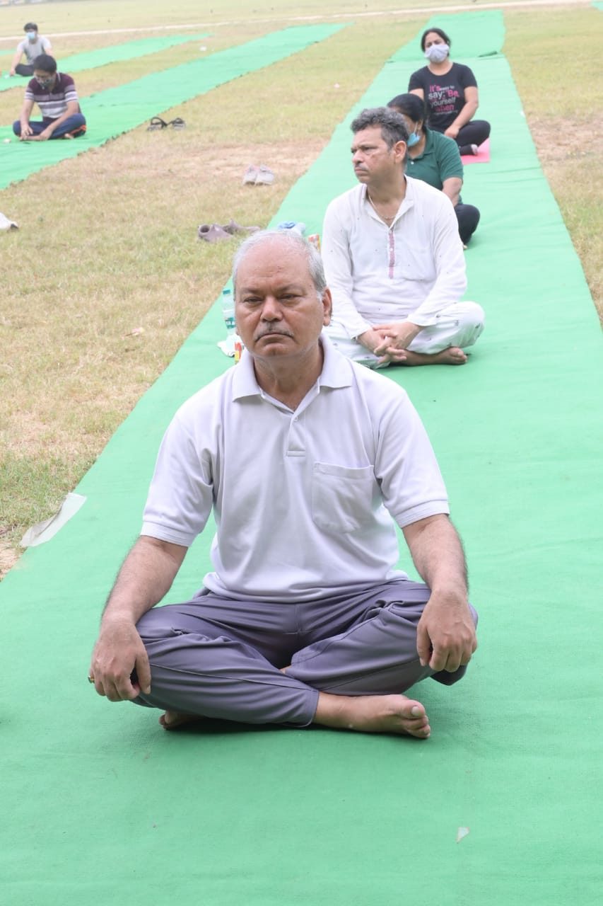 International Yoga Day 21 june 2021 in DUVASU Mathura