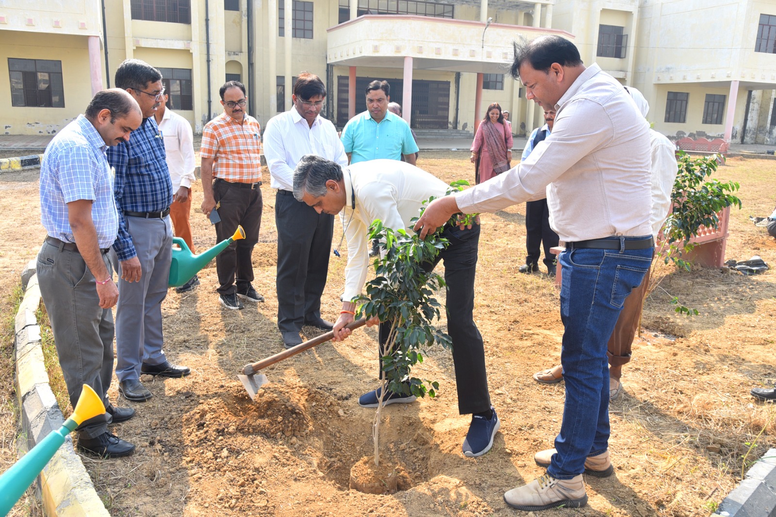 Plantation by Hon’ble Vice Chancellor and Teachers of the University on the auspicious occasion of 22nd Foundation Day (25.10.2023) of DUVASU, Mathura