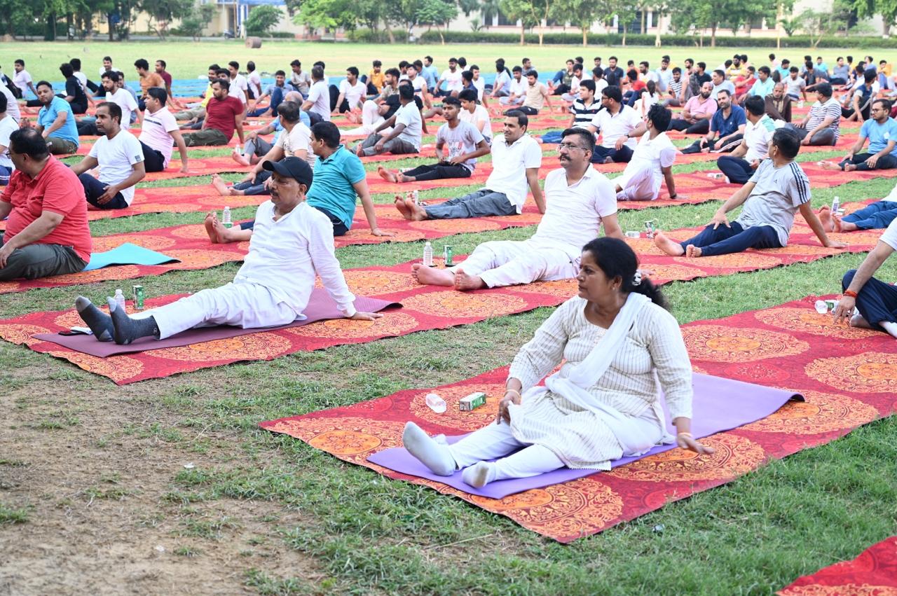 International Yoga Day Celebrated in DUVASU, Mathura on Dated on 21 June, 2024
