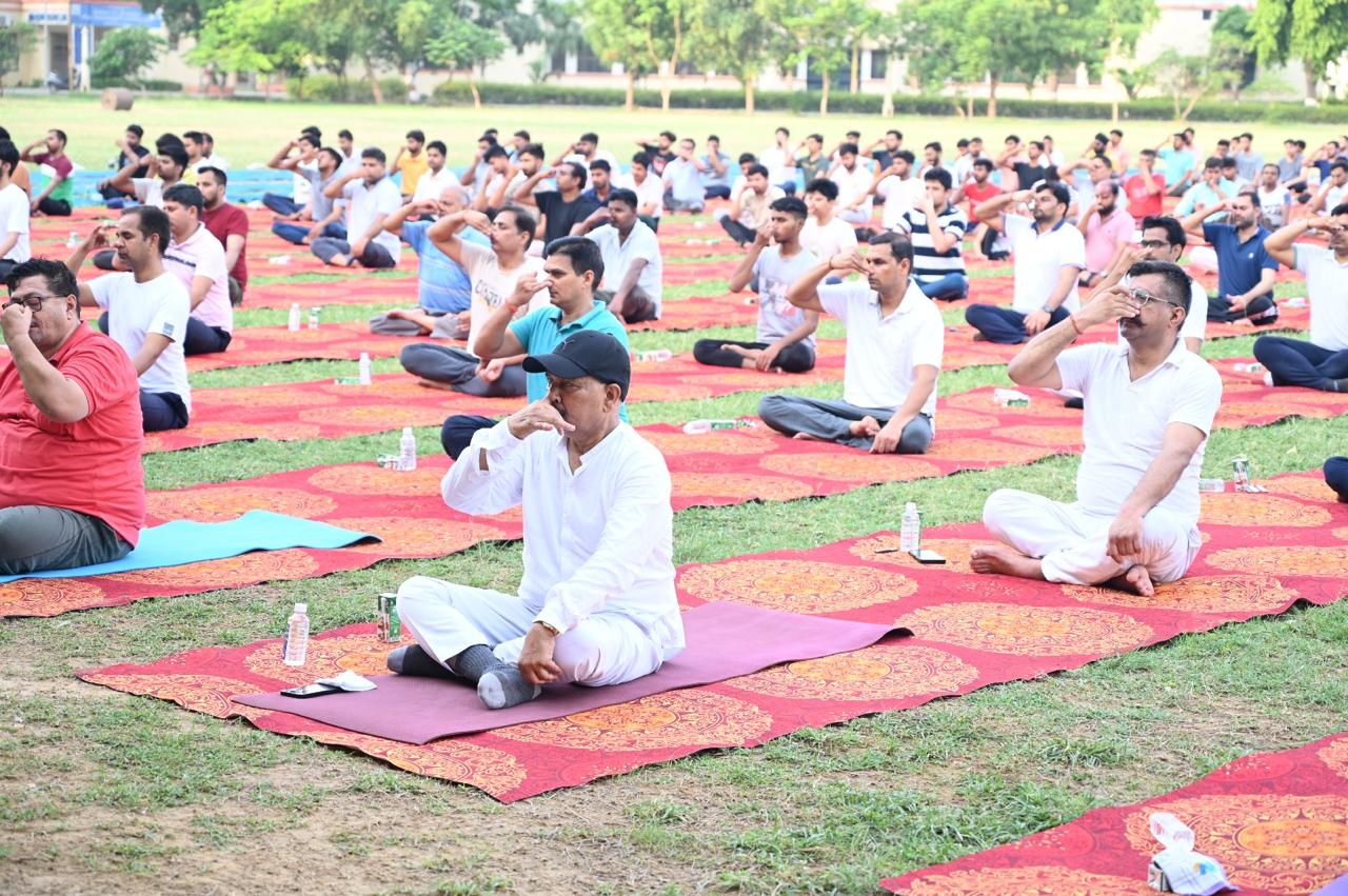 International Yoga Day Celebrated in DUVASU, Mathura on Dated on 21 June, 2024