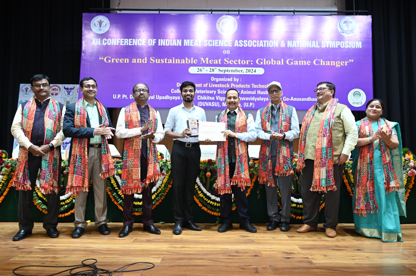 XII Conference of India Meat Science Association & National Symposium “Green and Sustainable Meat Sector: Global Game Changer” at DUVASU, Mathura on 26-28 Sep, 2024