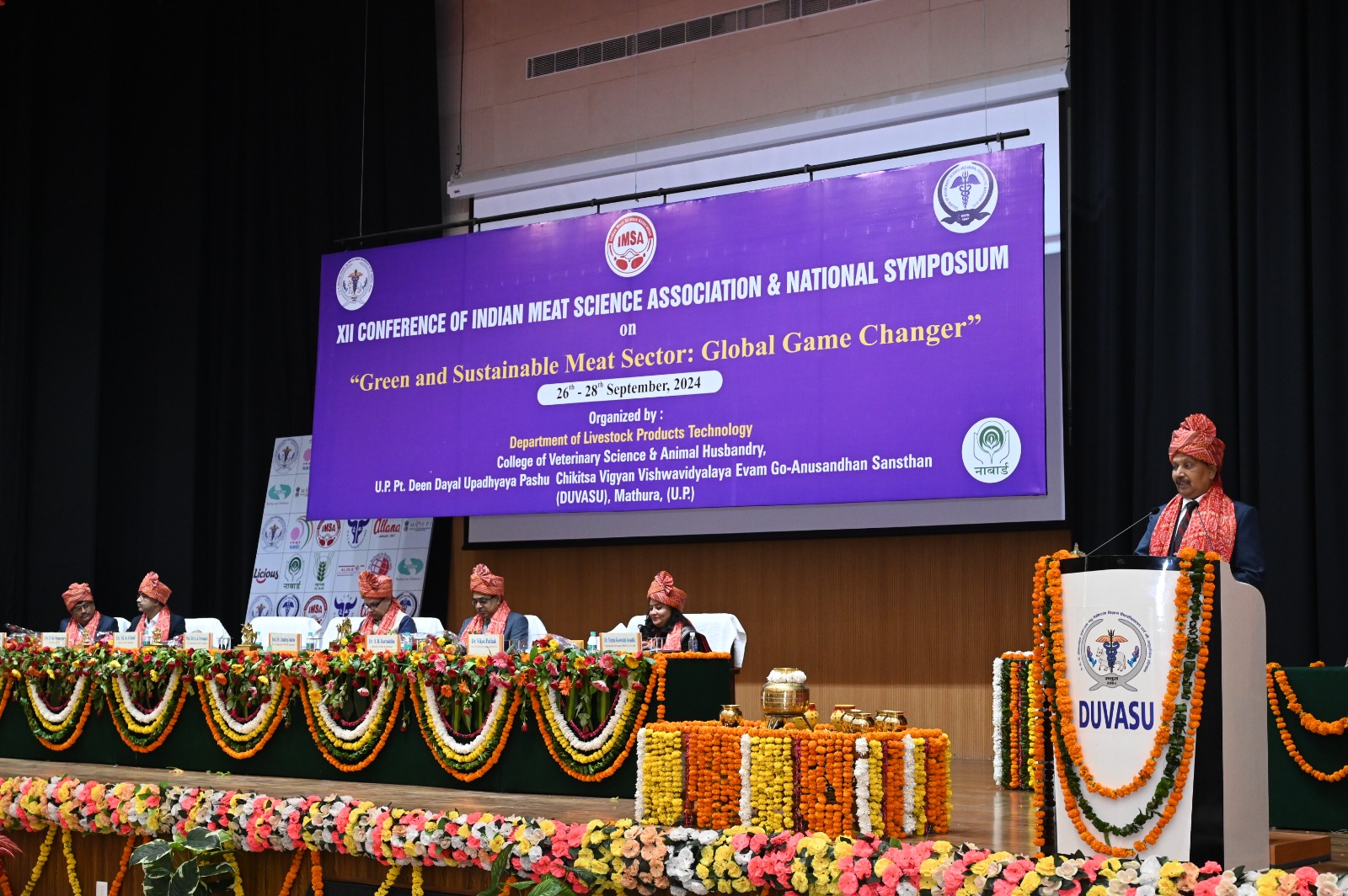 XII Conference of India Meat Science Association & National Symposium “Green and Sustainable Meat Sector: Global Game Changer” at DUVASU, Mathura on 26-28 Sep, 2024