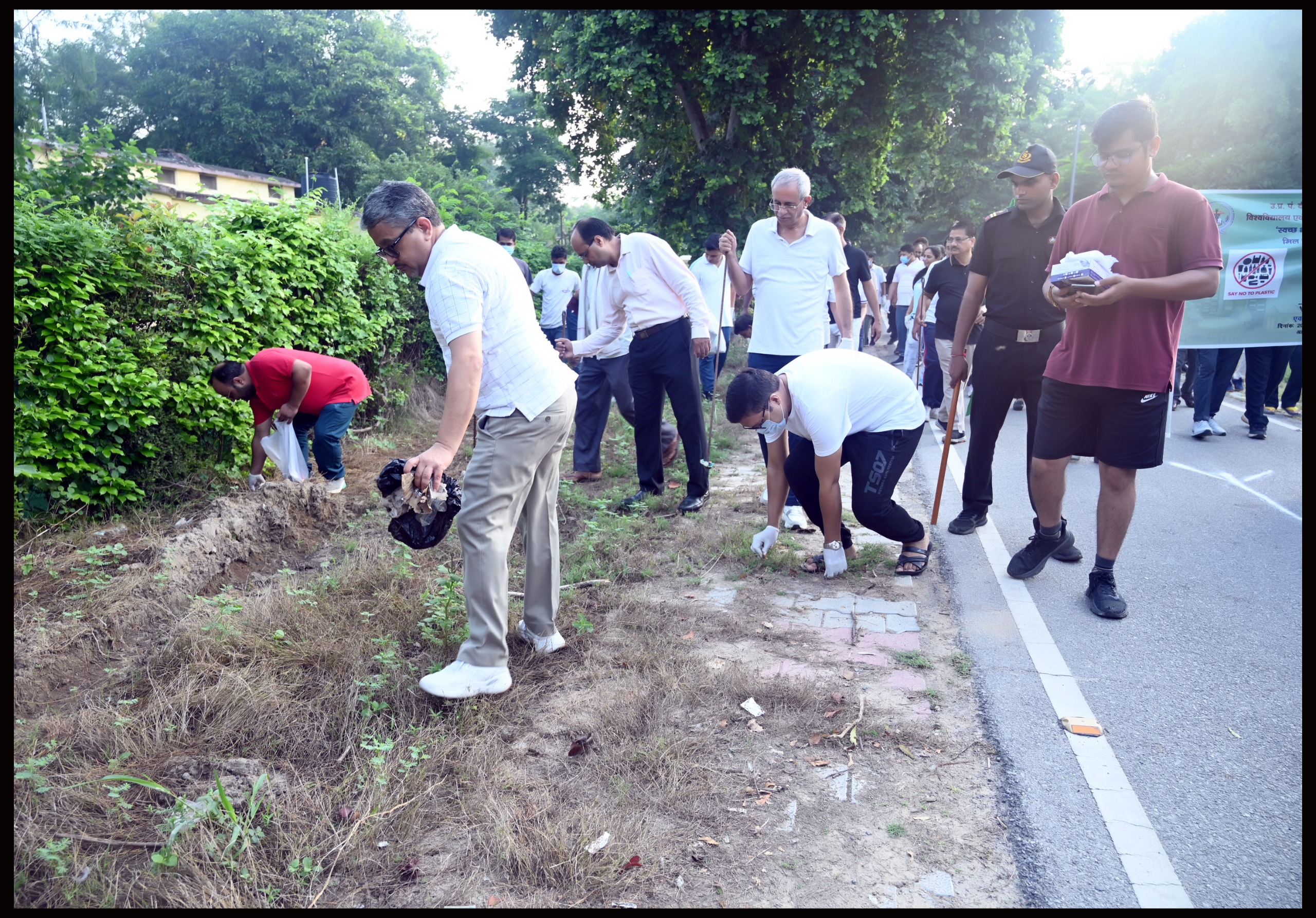 Campus Cleanness drive under the efficient leadership and guidance of Dr. Abhijit Mitra, Hon’ble Vice Chancellor of University on September 20th, 2025
